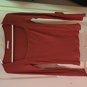 Reformation Bethany Ribbed Square Neck Top M